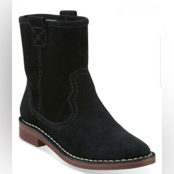 Clarks Shoes - Clarks Somerset Cabaret Rock Wool Fur Lined Suede Boots